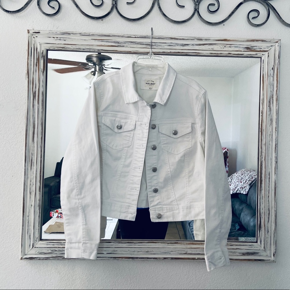 Wax Jean white denim jacket